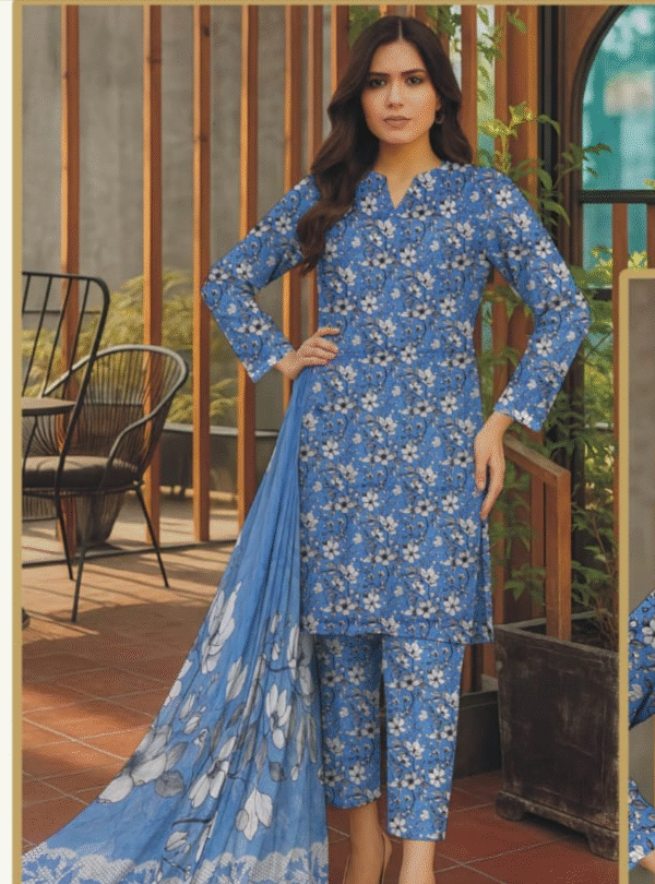Blue Blossom Printed Doria